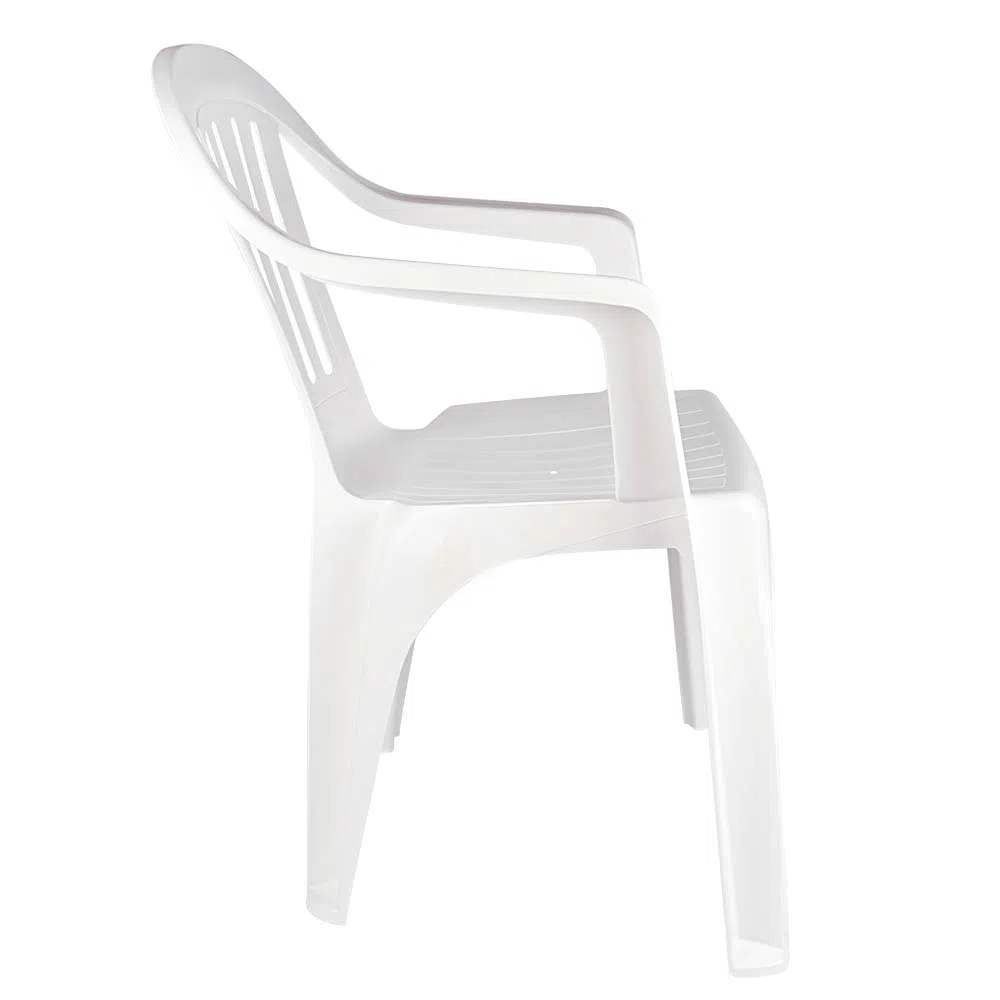 Cadeira De Plástico Mor Empilhável Bela Vista - Branco