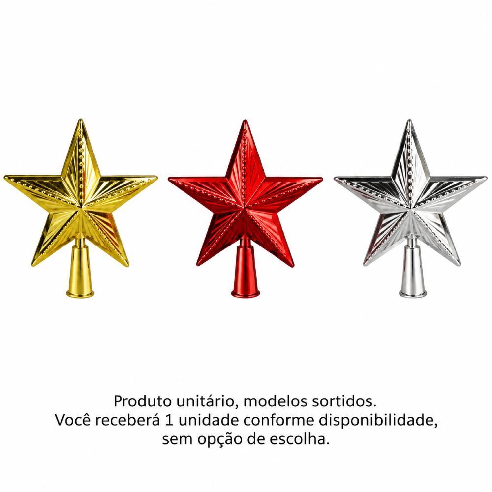 Ponteira Natalina 18Cm Florarte - Sortido