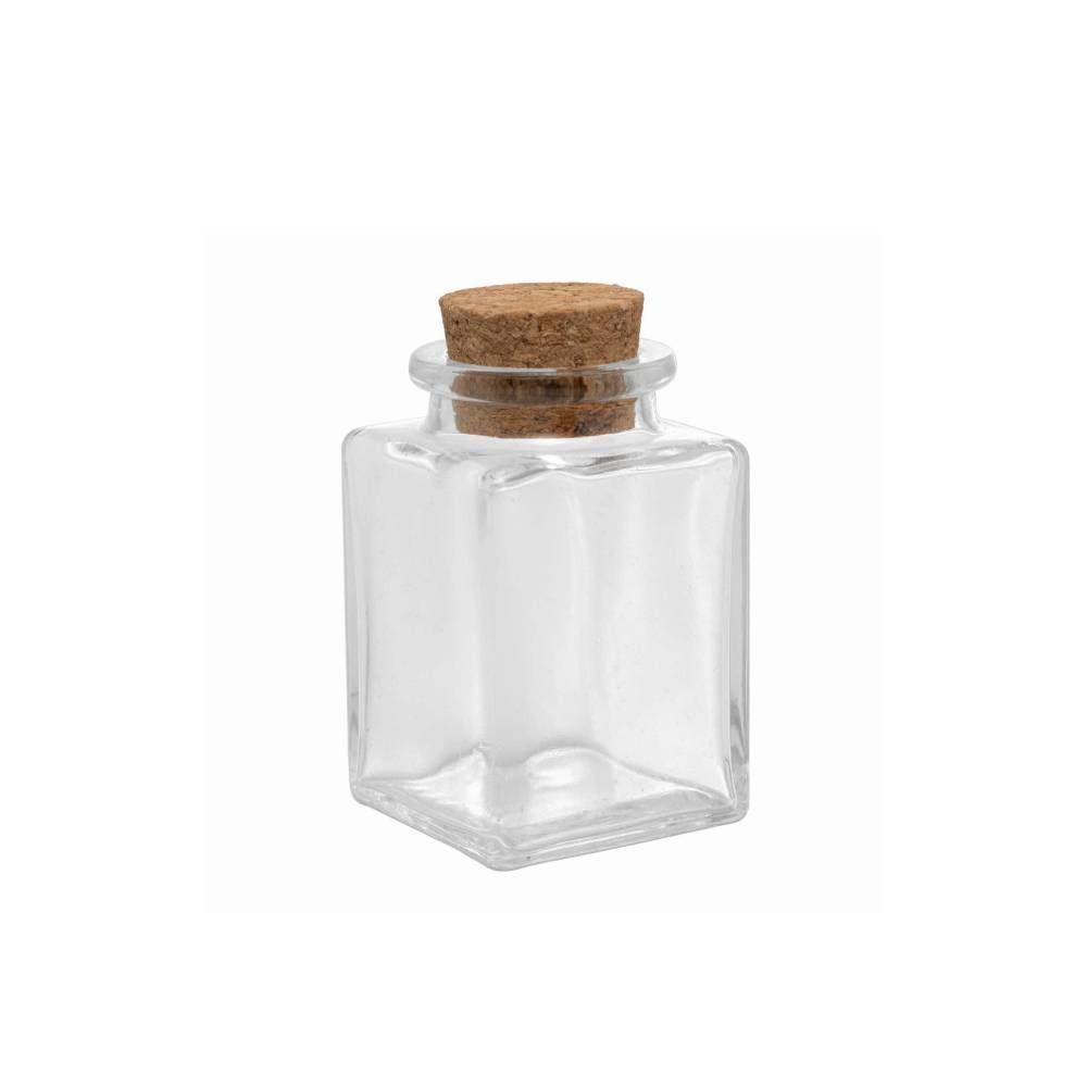 Porta Condimentos Quadrado Com Tampa Rolha Lyor - 90ml
