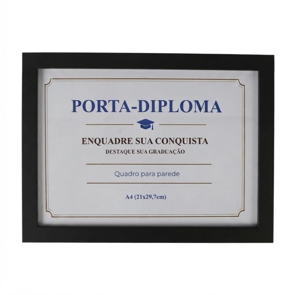 Porta Diploma 21 X 29,7Cm Bw Quadros - Sortido