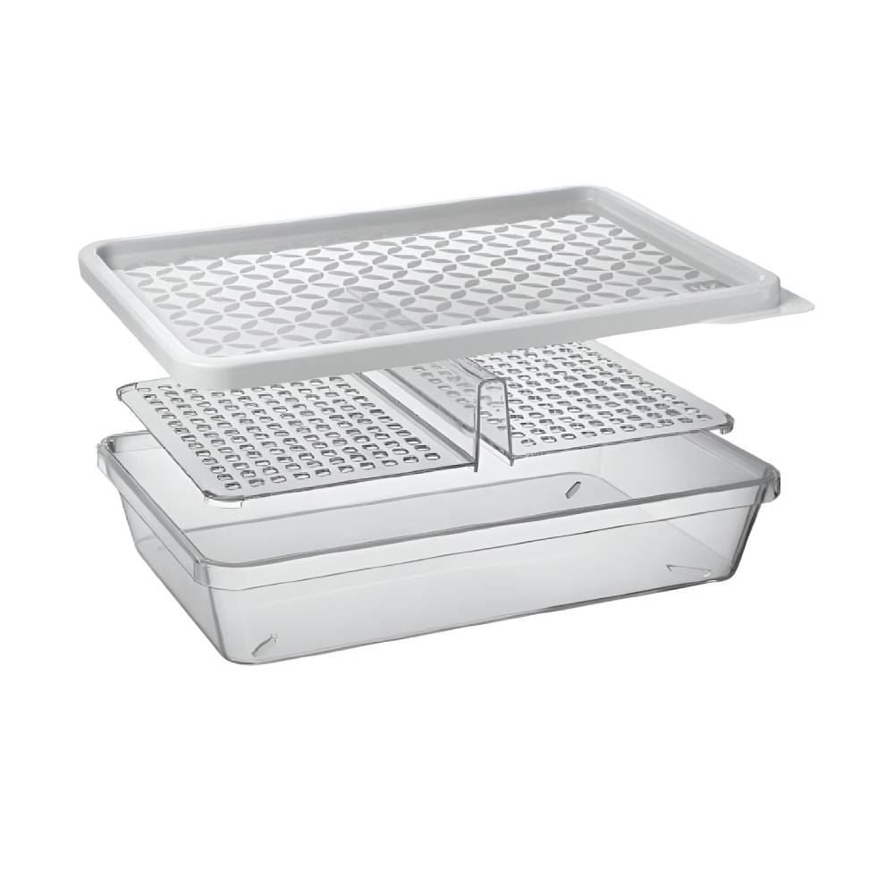 Porta Frios Com Tampa Uz 27,4Cm - Transparente