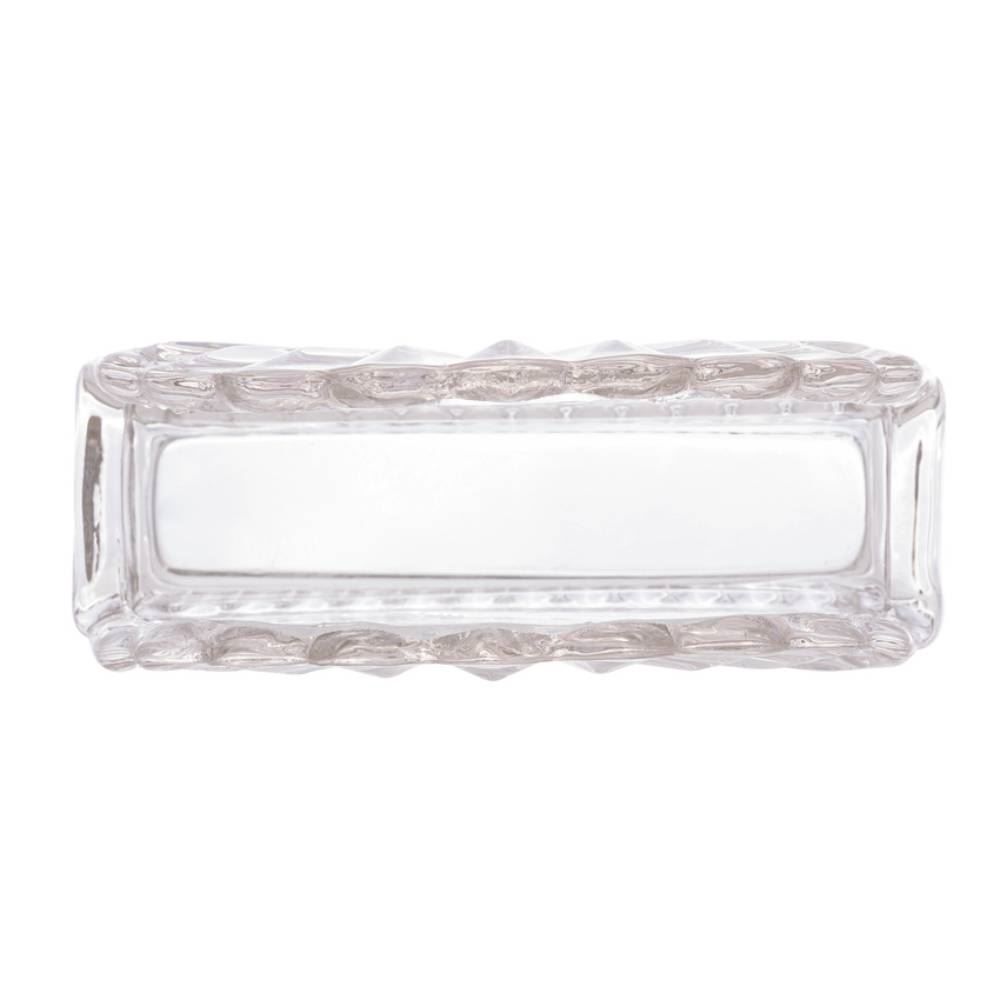 Porta Guardanapos De Vidro Lyor 12Cm - Transparente