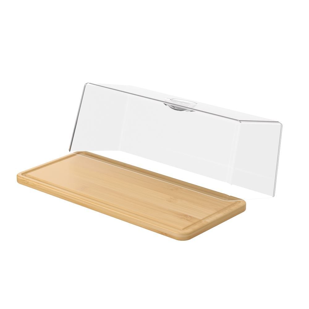 Porta Pão com Cúpula em Bambu Brisa 37Cm Coza