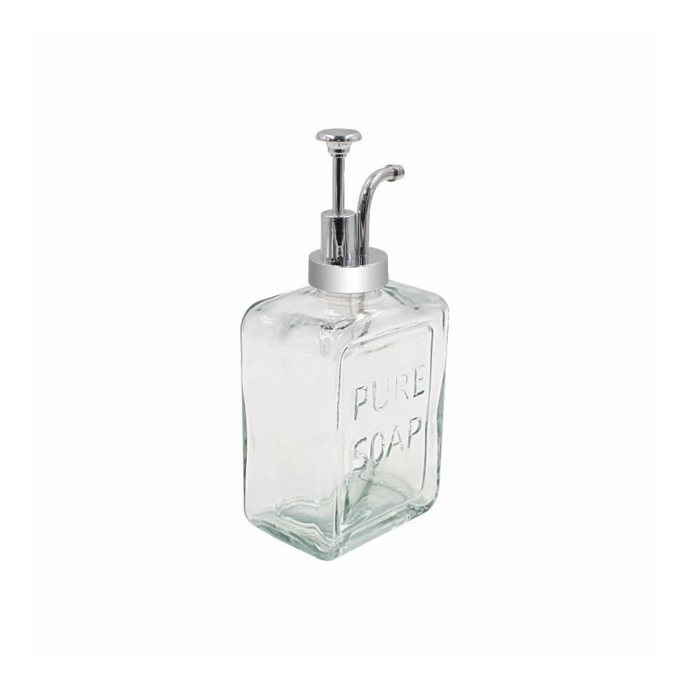 Porta Sabonete De Vidro Quadrado Havan Casa 570 Ml - Transparente
