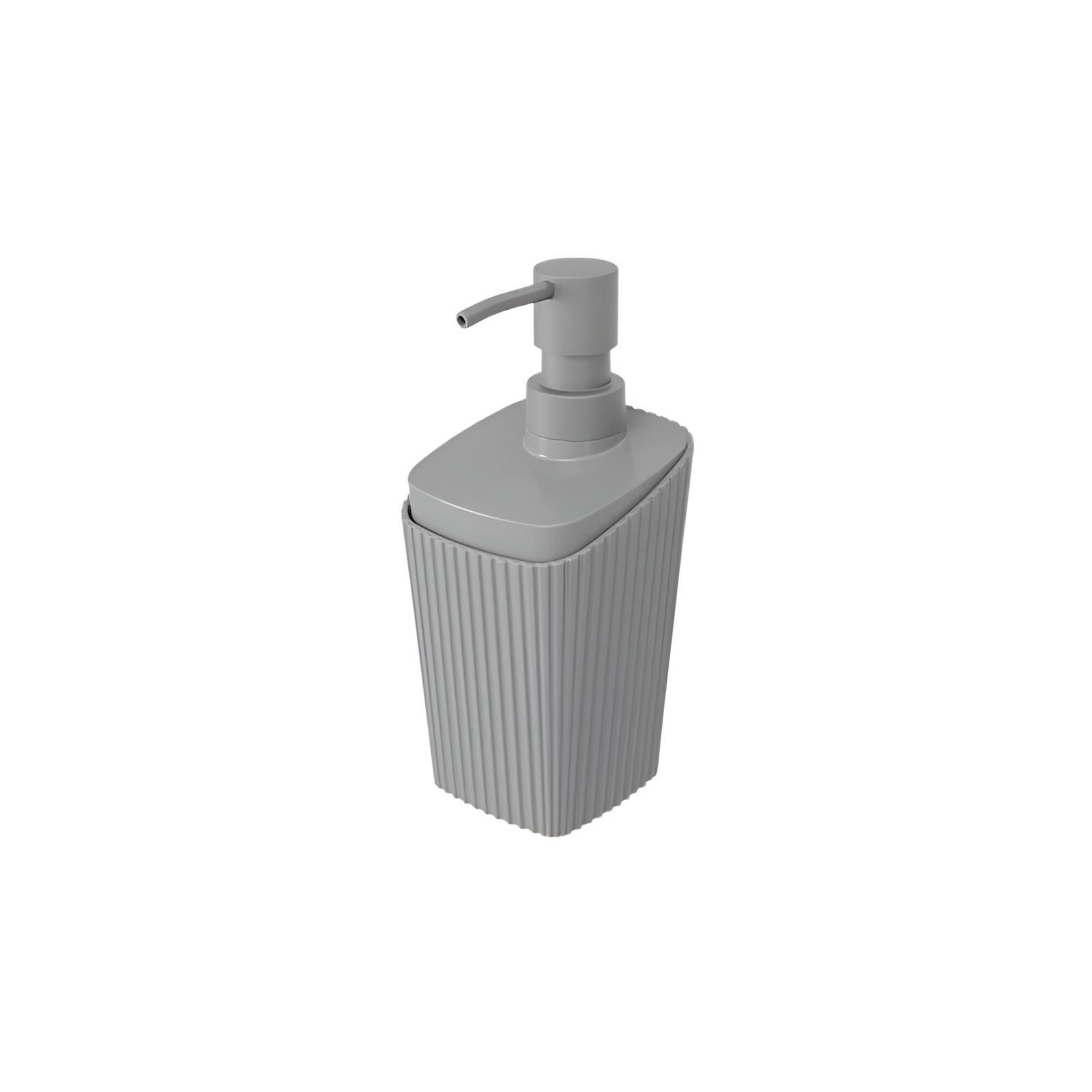 Porta Sabonete Líquido New Square Coza 350 Ml - Cinza Médio