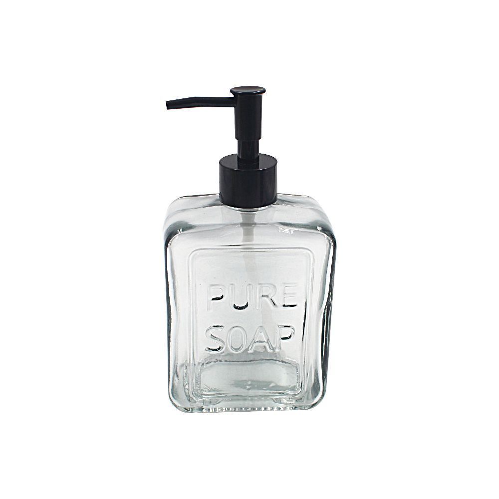 Porta Sabonete Líquido Quadrado Havan Casa 570 Ml - Cinza