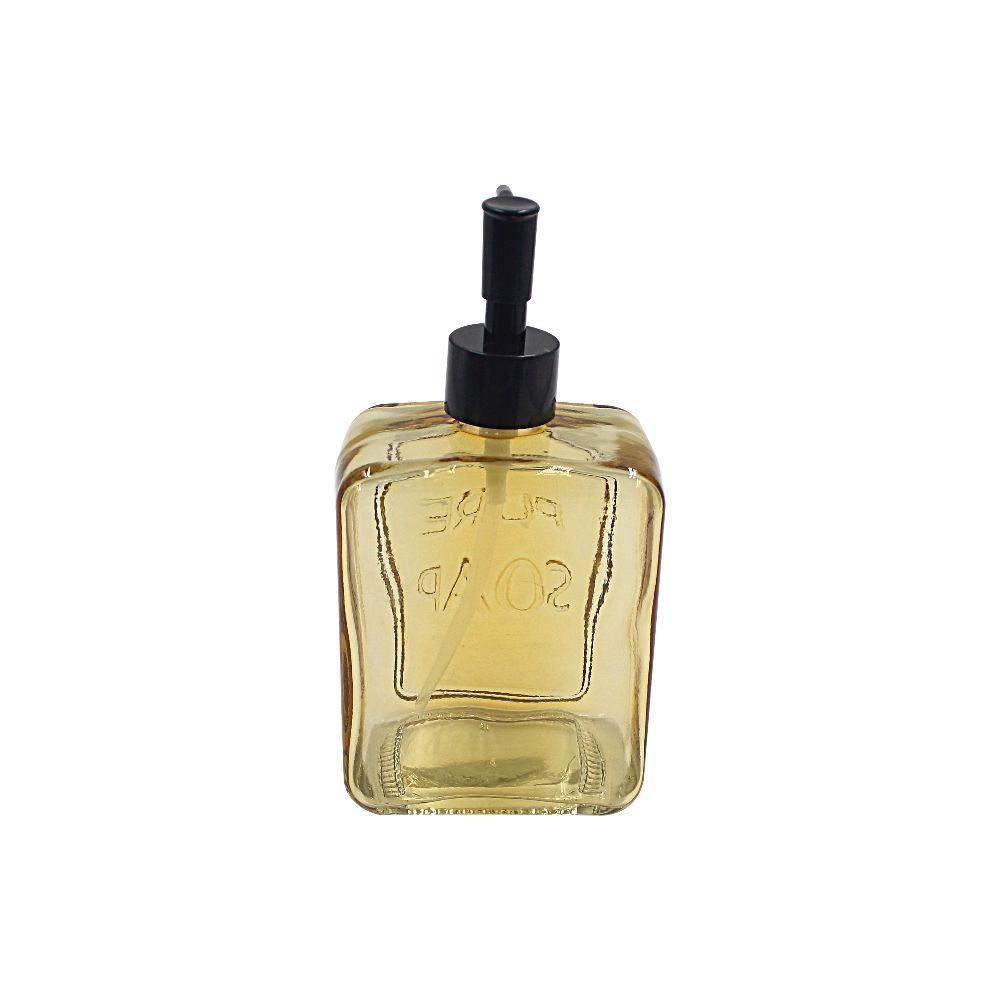 Porta Sabonete Líquido Quadrado Havan Casa 570 Ml - Âmbar