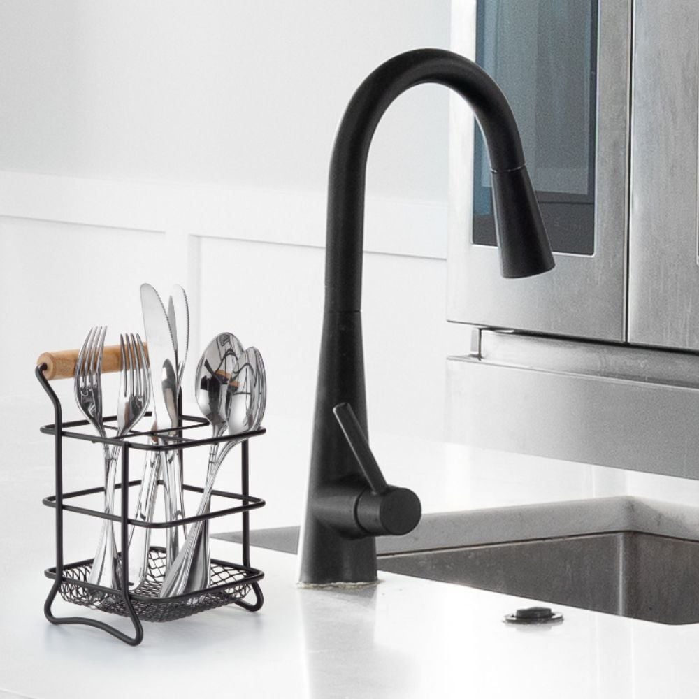 Porta Talheres Eco Design Black Arthi - Preto