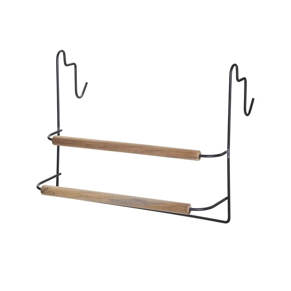 Porta Toalha Duplo Pendurar Black Eco Design