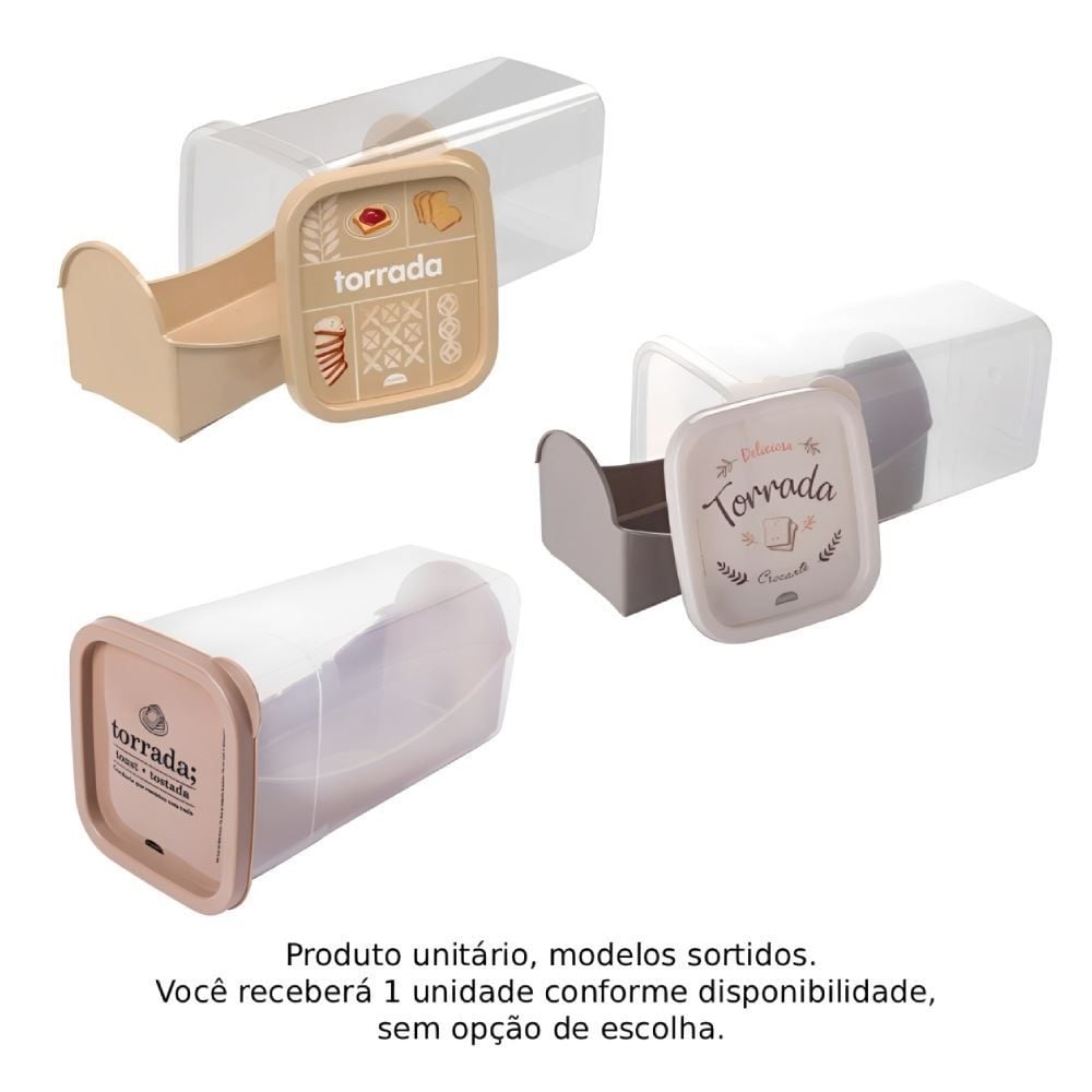 Porta Torrada Decorada Plasútil 21,7Cm - Sortido