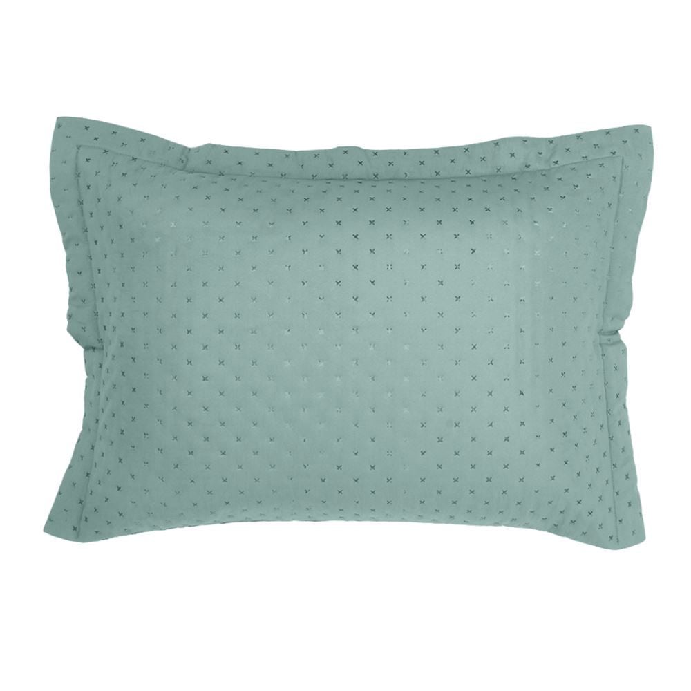 Porta Travesseiro 50X70 cm Elegance Havan Casa 1 Pç - Verde Capri