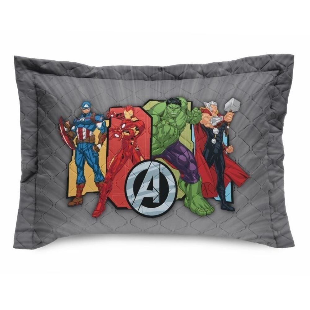 Porta Travesseiro Infantil Estampado Disney Hedrons - Vingadores
