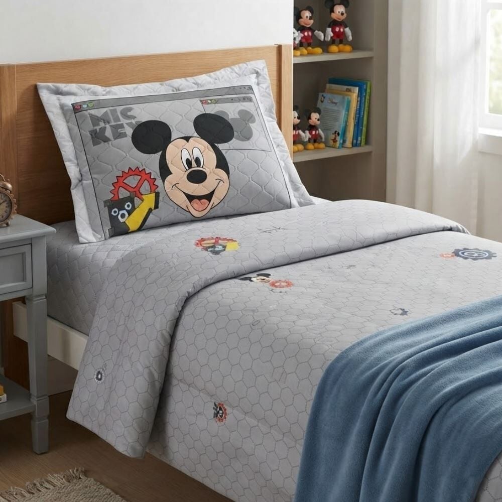 Porta Travesseiro Infantil Estampado Disney Hedrons - Mickey