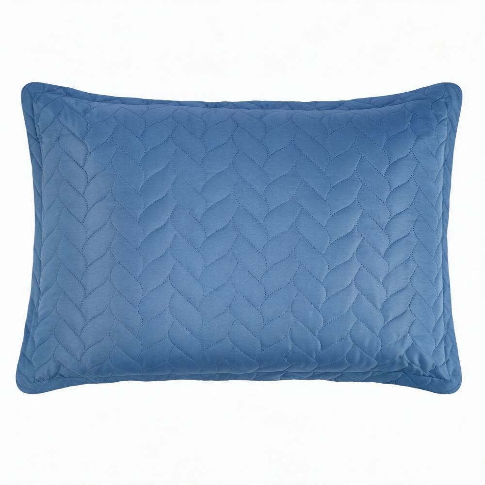 Porta Travesseiro Napoli Matelado 50Cm X 70Cm Havan Casa - Azul 2