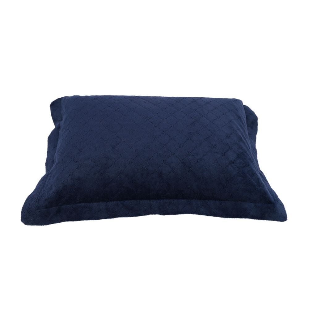 Porta Travesseiro Provence Plush Havan Casa - Azul Mariner