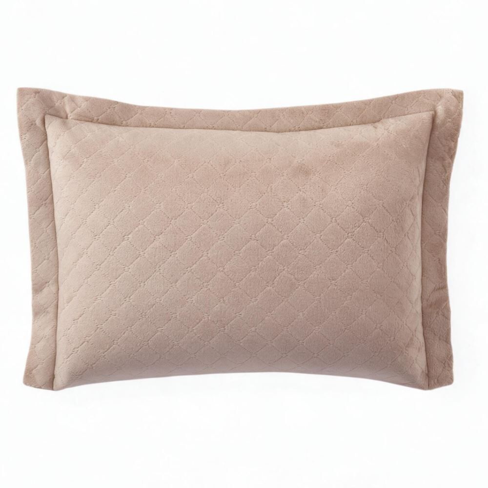 Porta Travesseiro Provence Plush Havan Casa - Bege