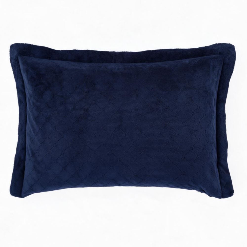 Porta Travesseiro Provence Plush Havan Casa - Azul Mariner