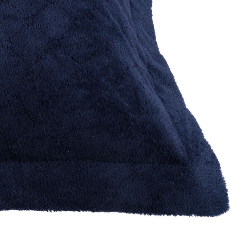 Porta Travesseiro Provence Plush Havan Casa - Azul Mariner