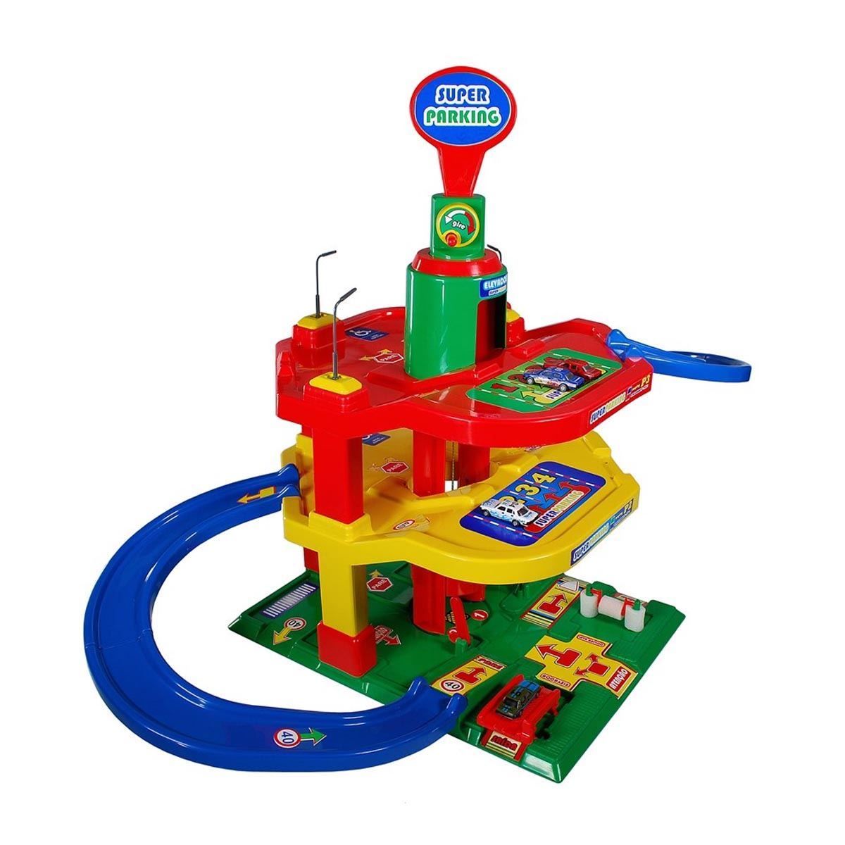 Posto Super Parking 3410 Maptoy - Vermelho