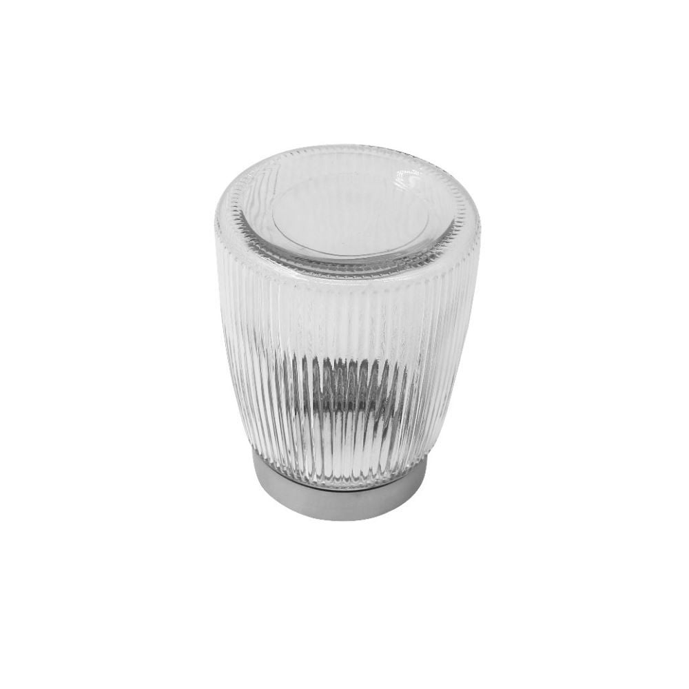 Pote Canelado Com Tampa De Metal Havan Casa 1,3 Litros - Transparente