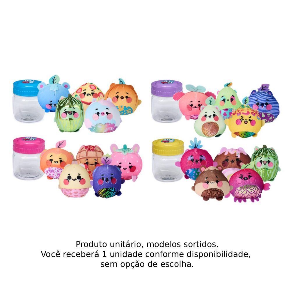 Pote com Mini Pelúcia Magic Jellykins Sunny Brinquedos - Sortido
