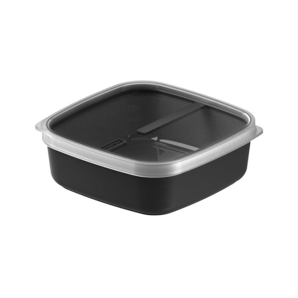 Pote Retangular Mix Color Tramontina 1,1 Litros - Preto