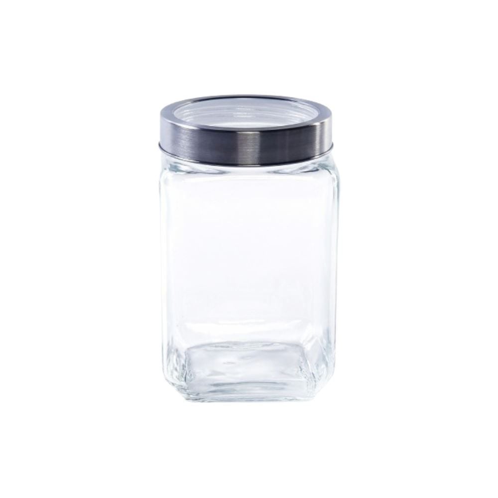 Pote De Vidro Com Tampa Gastro Lyor 1,7L - Prata