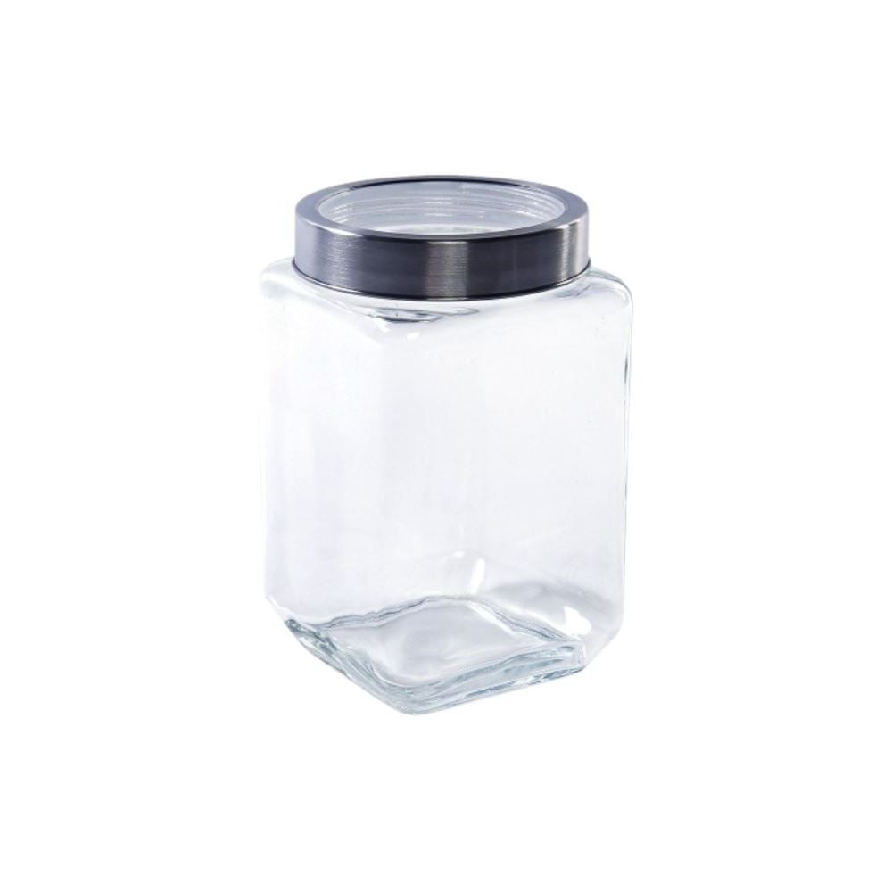 Pote De Vidro Com Tampa Gastro Lyor 1,7L - Prata