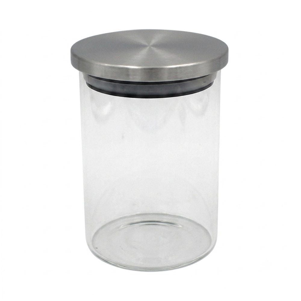 Pote de Vidro com Tampa Inox 650Ml Inga Import - Transparente