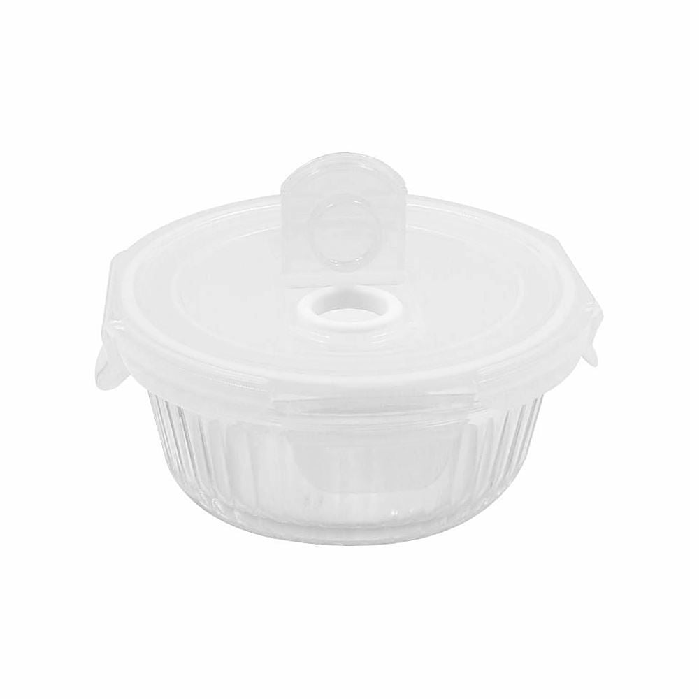Pote de Vidro Hermético Canelado Havan Casa 370Ml - Transparente