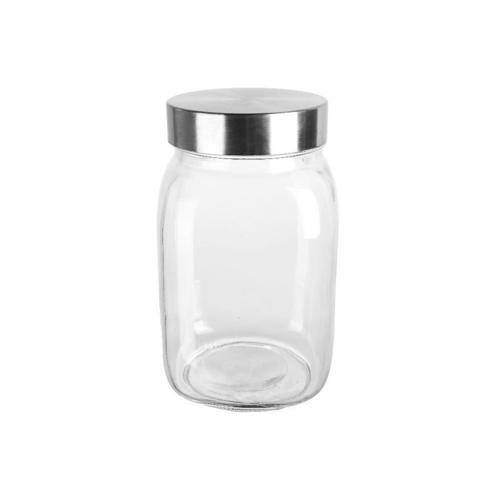 Pote De Vidro Quadrado Havan Casa 1,5 Litros - Vidro Transparente