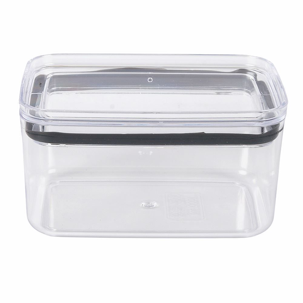 Pote Hermético Retangular Baixo 1 Litro Havan Casa - Transparente