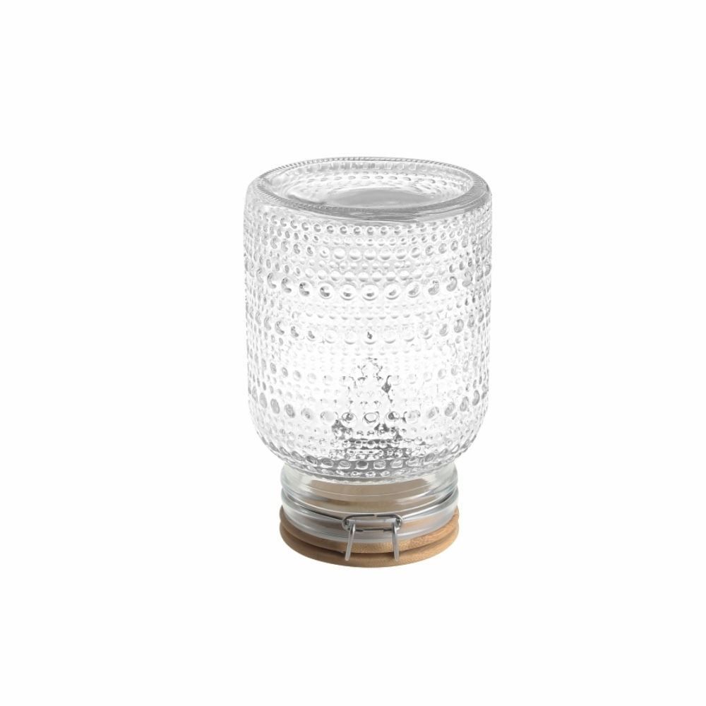 Pote Hermético Com Tampa De Bambu Havan Casa 900 Ml - Texturizado