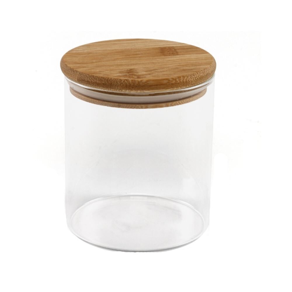 Pote Hermético com Tampa em Bambu Havan Casa 800Ml - Transparente