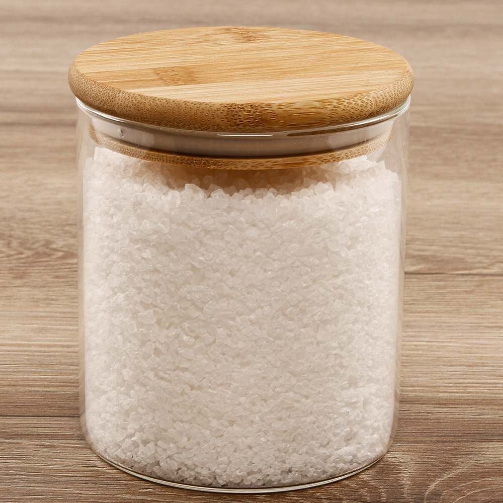 Pote Hermético com Tampa em Bambu Havan Casa 800Ml - Transparente
