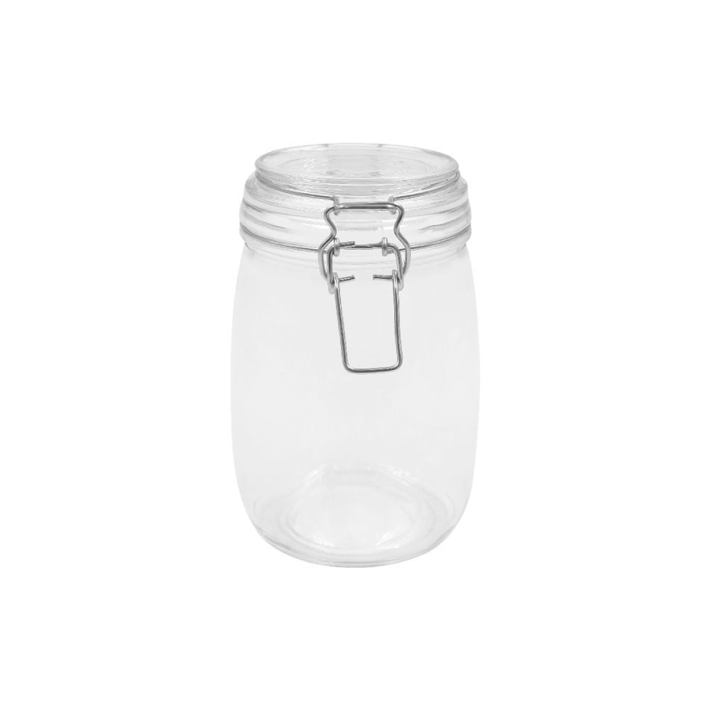 Pote Hermético De Vidro Redondo Havan Casa 1 Litro - Transparente