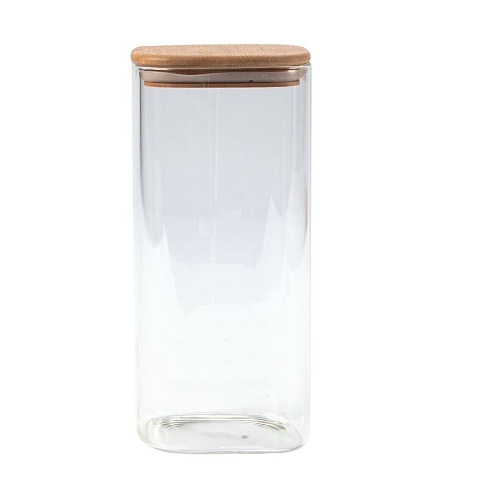 Pote Hermético Quadrado com Tampa Havan Casa 1,7 Litros - Bambu