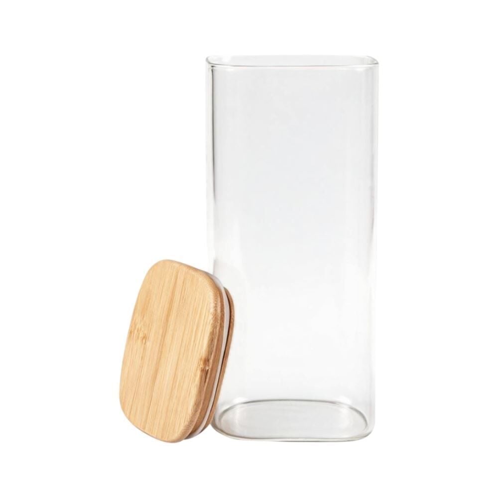 Pote Hermético Quadrado com Tampa Havan Casa 1,7 Litros - Bambu