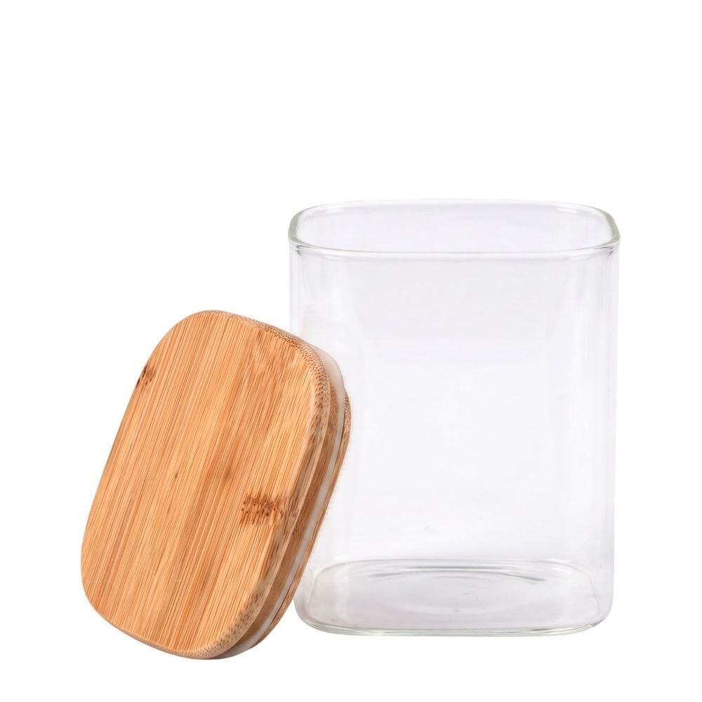 Pote Hermético Quadrado com Tampa Havan Casa 960 ml - Bambu