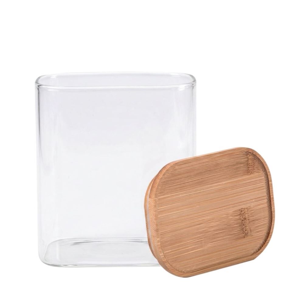 Pote Hermético Retangular com Tampa Havan Casa 1,04 Litros - Bambu