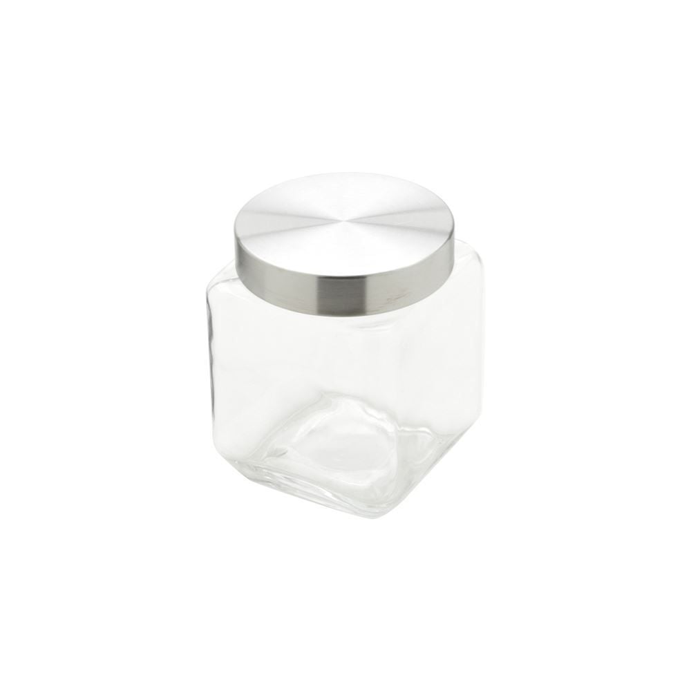 Pote De Vidro Quadrado Wolff 1,2 Litros - Vidro