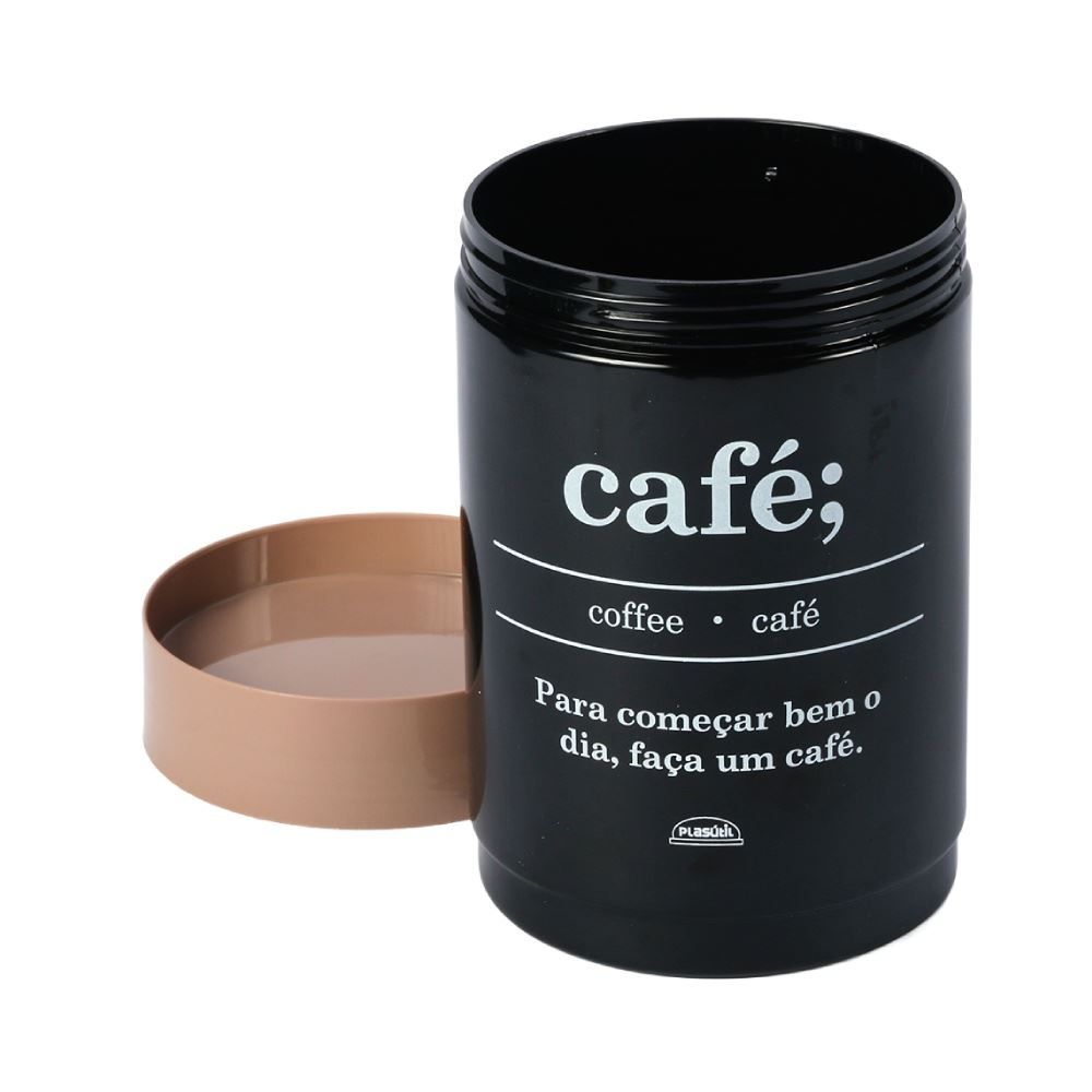 Pote Plug para Café 1,15 Litros Plasútil Preto