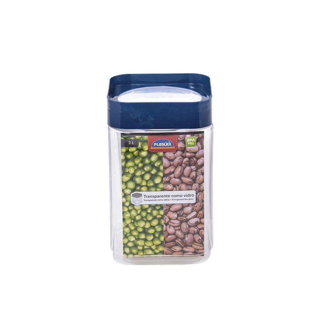 Pote Plug Quadrado 2L Plasútil - Plástico