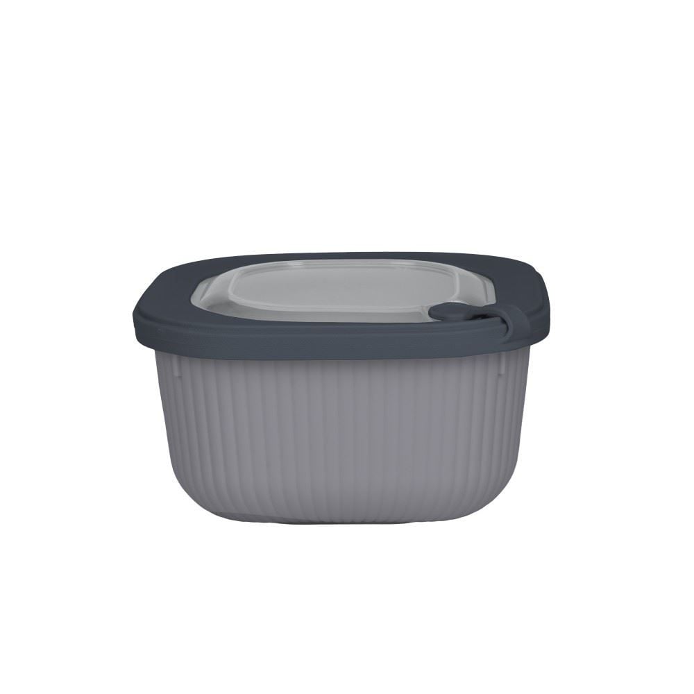 Pote Quadrado Camerata Havan Casa 1,1 Litro - Cinza