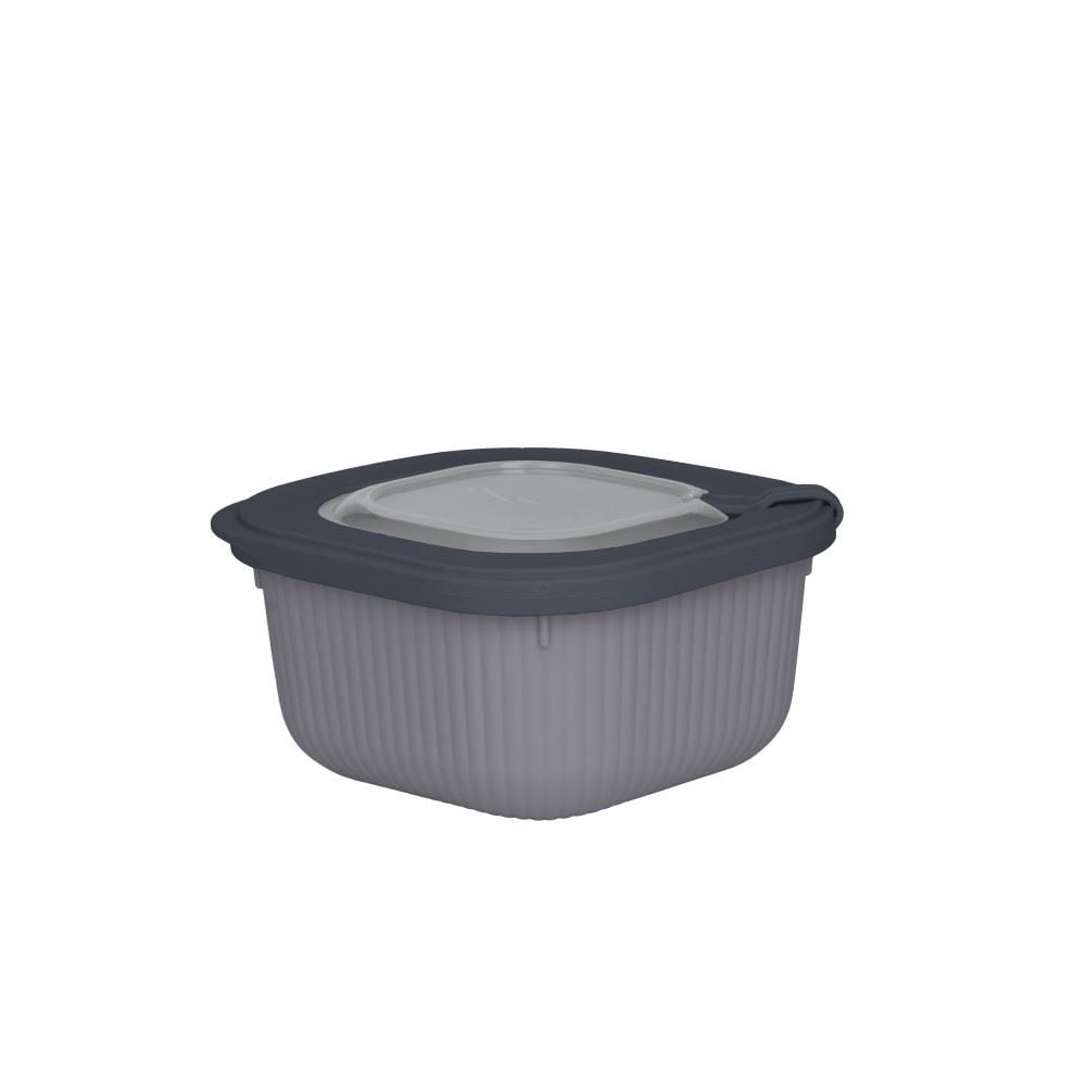 Pote Quadrado Camerata Havan Casa 600Ml - Cinza