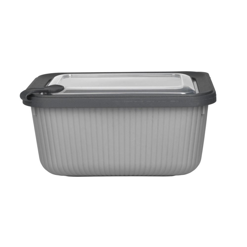 Pote Retangular Camerata Havan Casa 1,750Ml - Cinza
