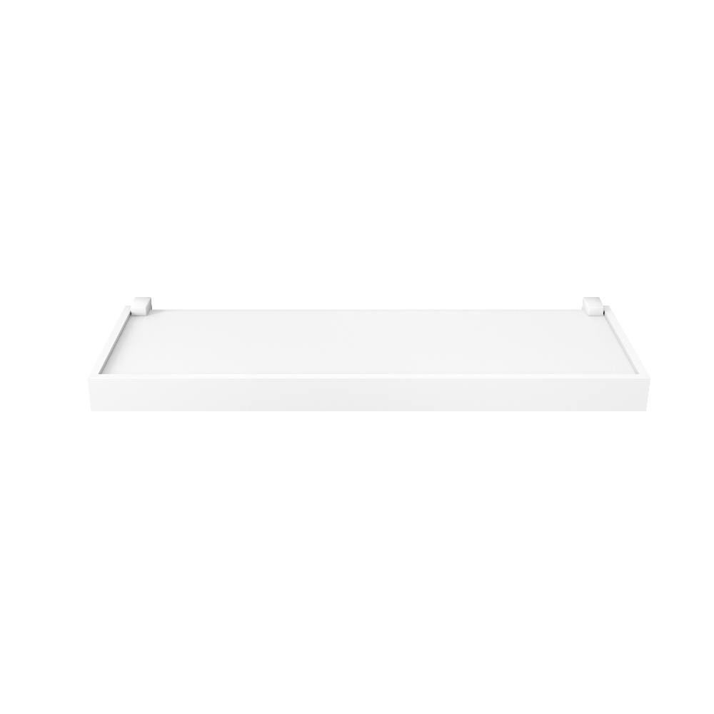 Prateleira 12 X 20 X 60Cm Prat-K C/ Moldura 10Kg - Branca
