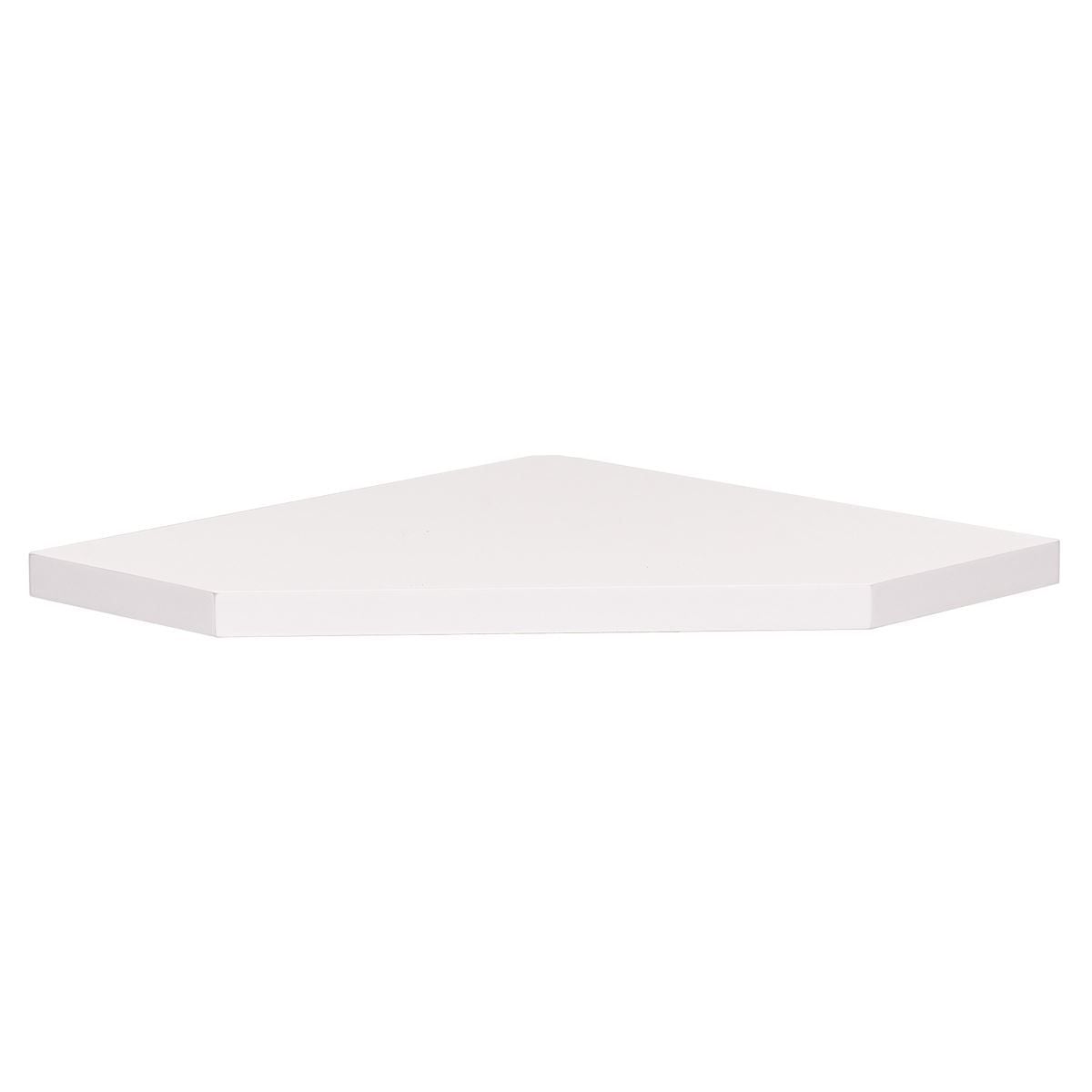 Prateleira Canto Em Mdp 30X30cm Branco Laca Jpf 143 - BRANCO