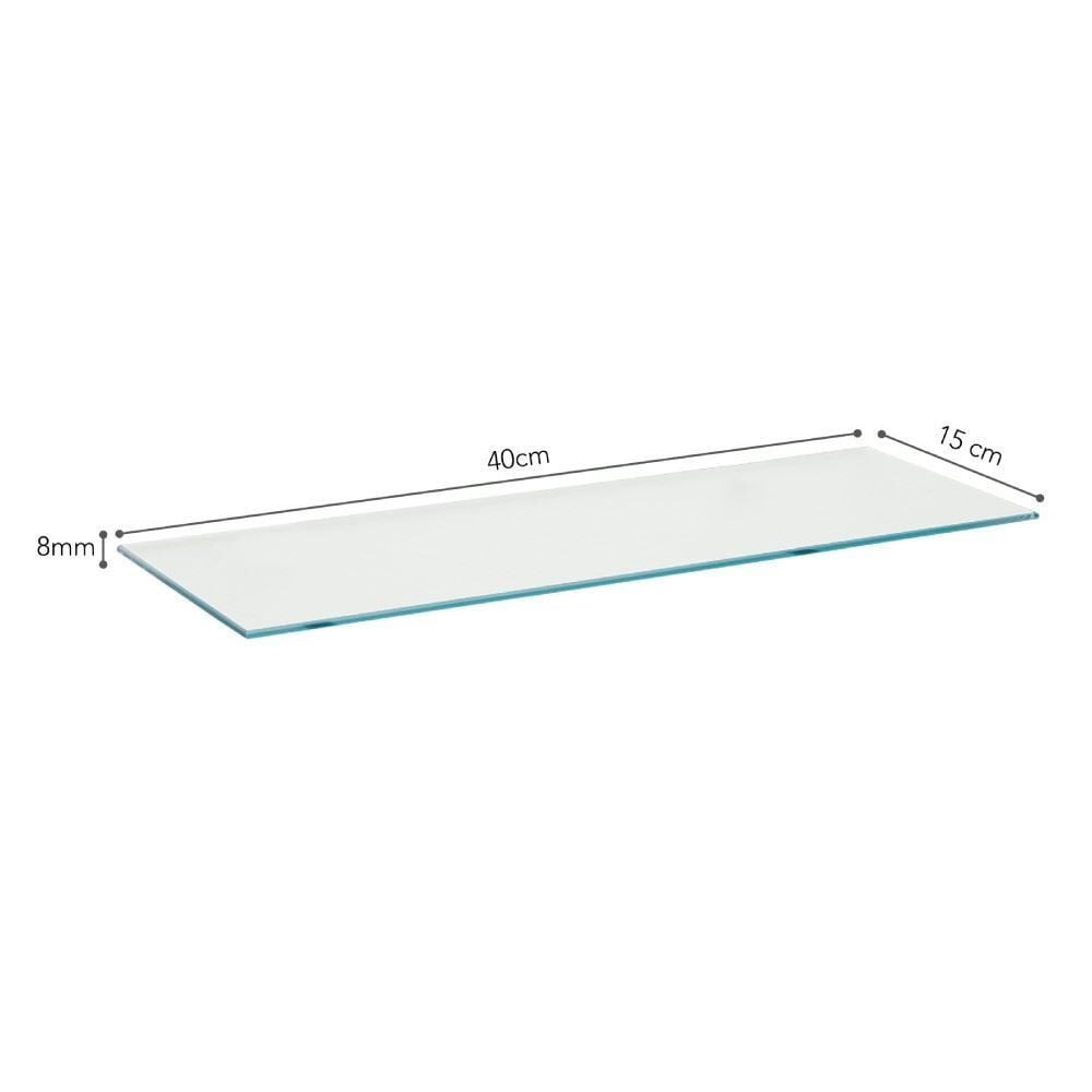 Prateleira de Vidro Reta 40X15cm Prat-K - 08617.003