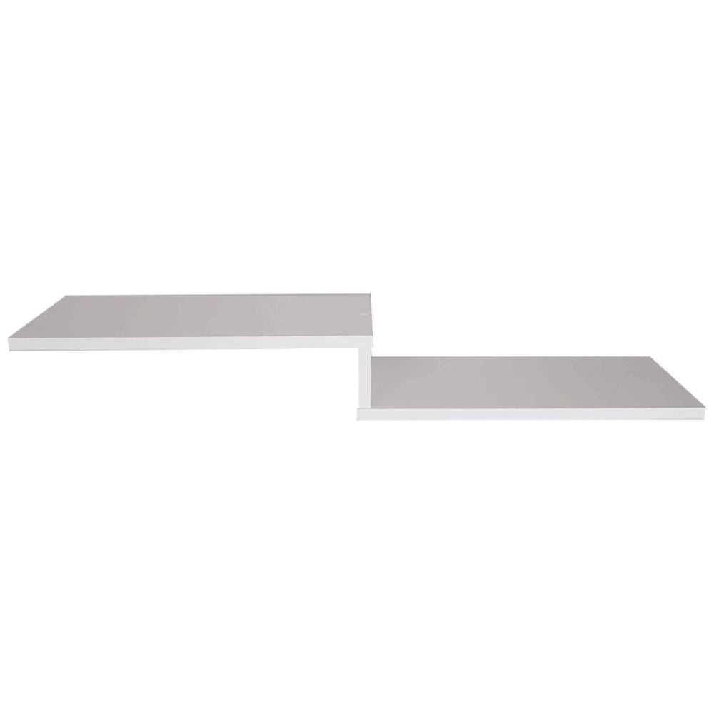 Prateleira Tipo Z Pintura Laca 98X18cm Mdp Jpf - Branco